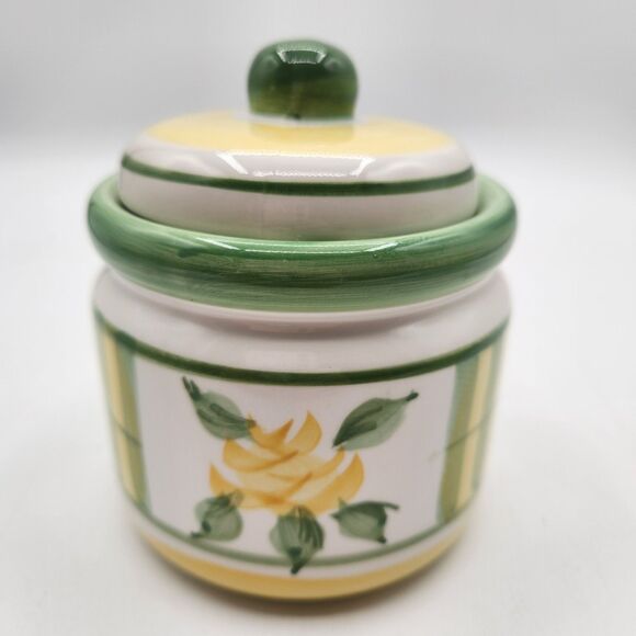 Royal Norfolk Tea Set 4 Pc Green Yellow Rose Tea Pot Sugar Creamer Napkin Holder - Picture 13 of 16